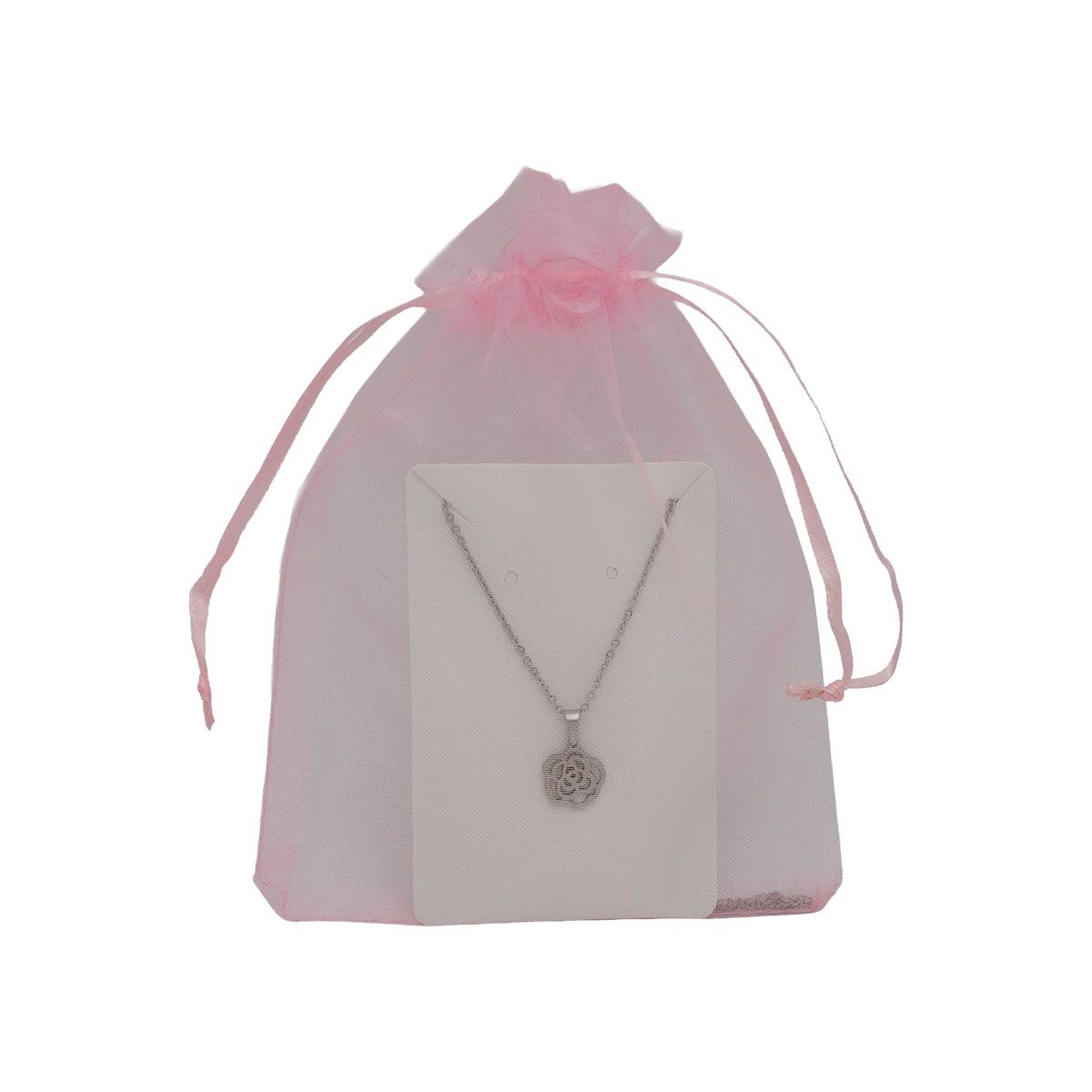 BIJOUTERIA LB20 SPA - Collar Acero Inoxidable Mujer Dije Colgante D2 - Plateado