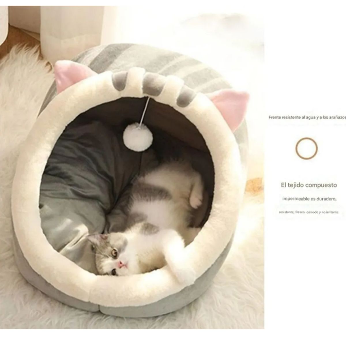 GENERICO - Casa Cama Plush Iglú Nido Mascota Perro Gatos