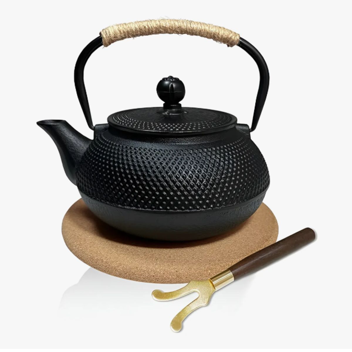 GENERICO - Tetera Hierro Fundido Japonesa Con Infusor Acero Teteras Té
