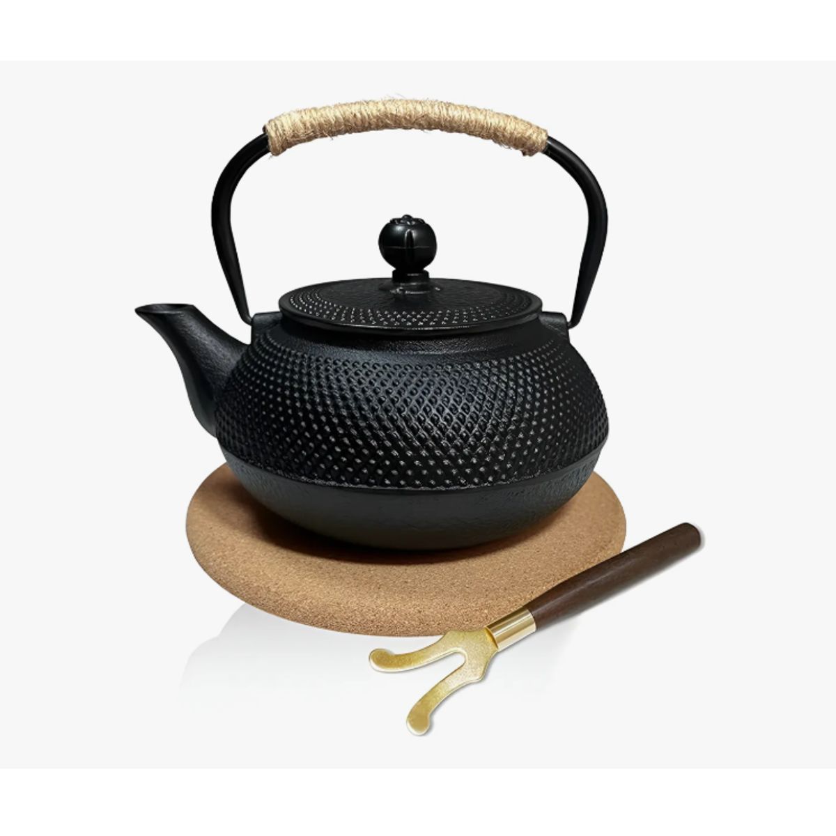 GENERICO - Tetera Hierro Fundido Japonesa Con Infusor Acero Teteras Té
