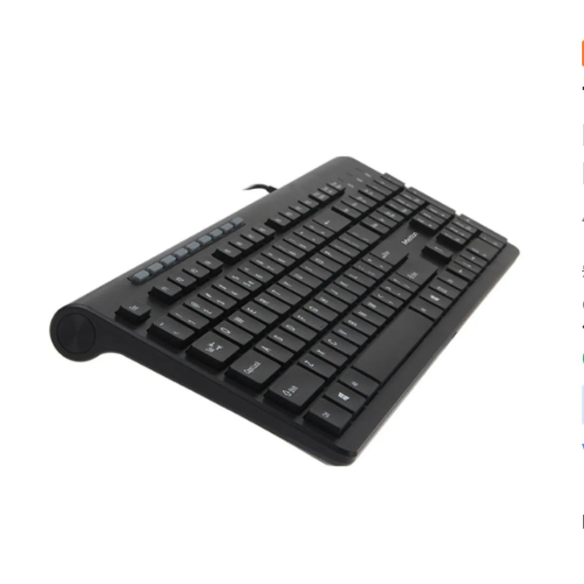 GENERICO - Teclado Completo  Con Pad Numérico Color Negro En Español