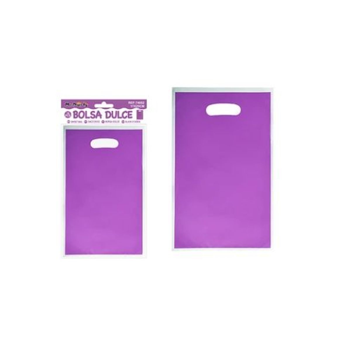 GENERICO - Bolsas perladas para dulces morado 10pcs 17x25cm