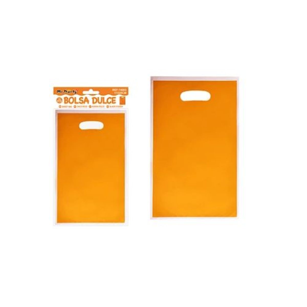 Bolsas perladas para dulces naranja 10pcs 17x25cm, marca GENERICO - Foto 2