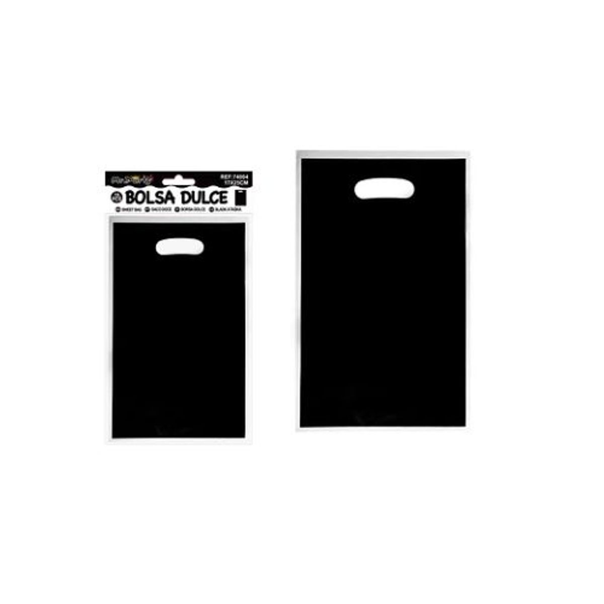 GENERICO - Bolsas perladas para dulces negro 10pcs 17x25cm