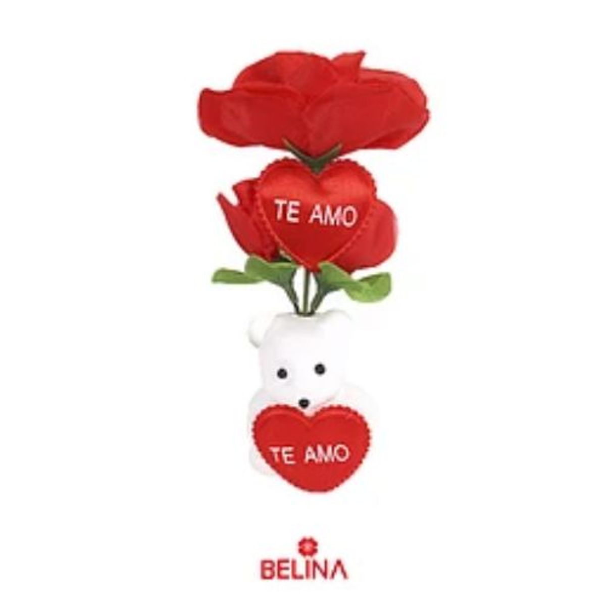 GENERICO - Caja de regalo rosa y oso 18x8cm