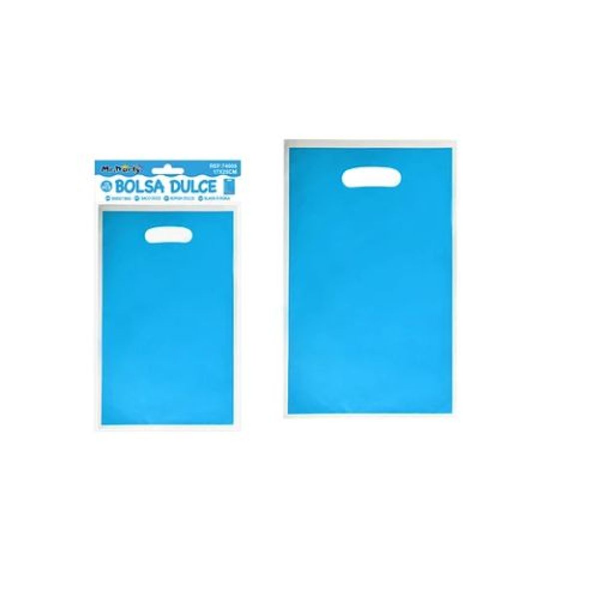 GENERICO - Bolsas perladas para dulces azul claro 10pcs 17x25cm