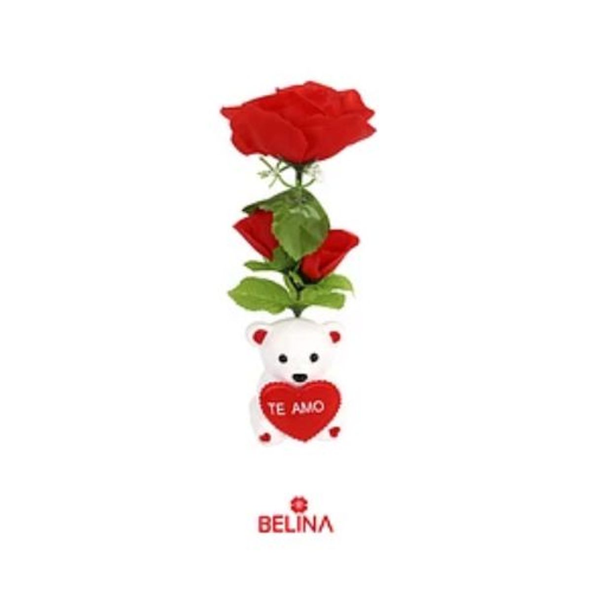 GENERICO - Caja de regalo rosa y oso 19x7cm