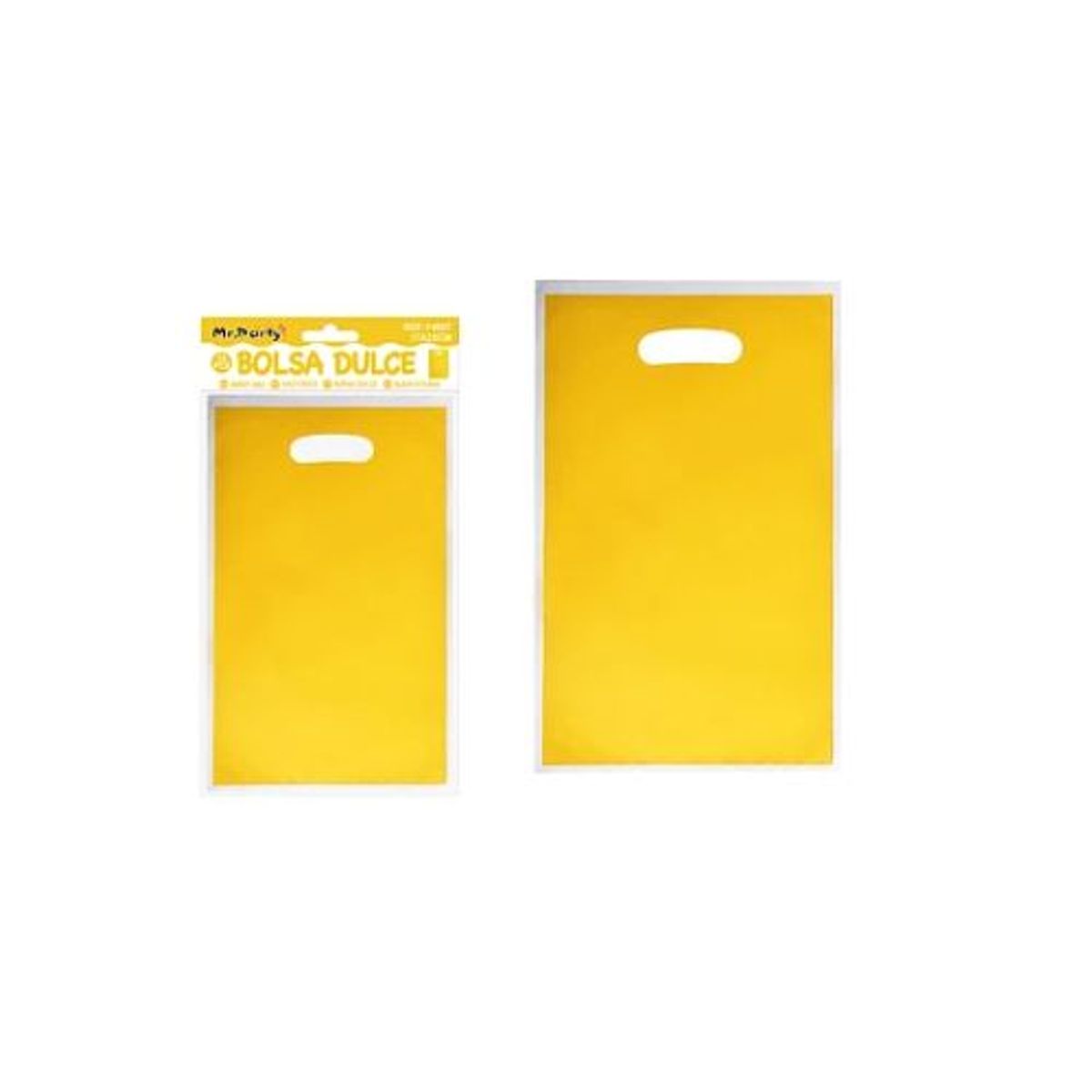 GENERICO - Bolsas perladas para dulces amarillo 10pcs 17x25cm