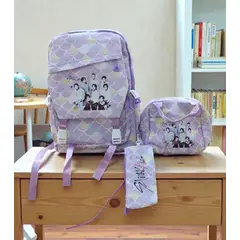 GENERICO - SET MOCHILA ESTUCHE Y LONCHERA K-POP STRAY KIDS