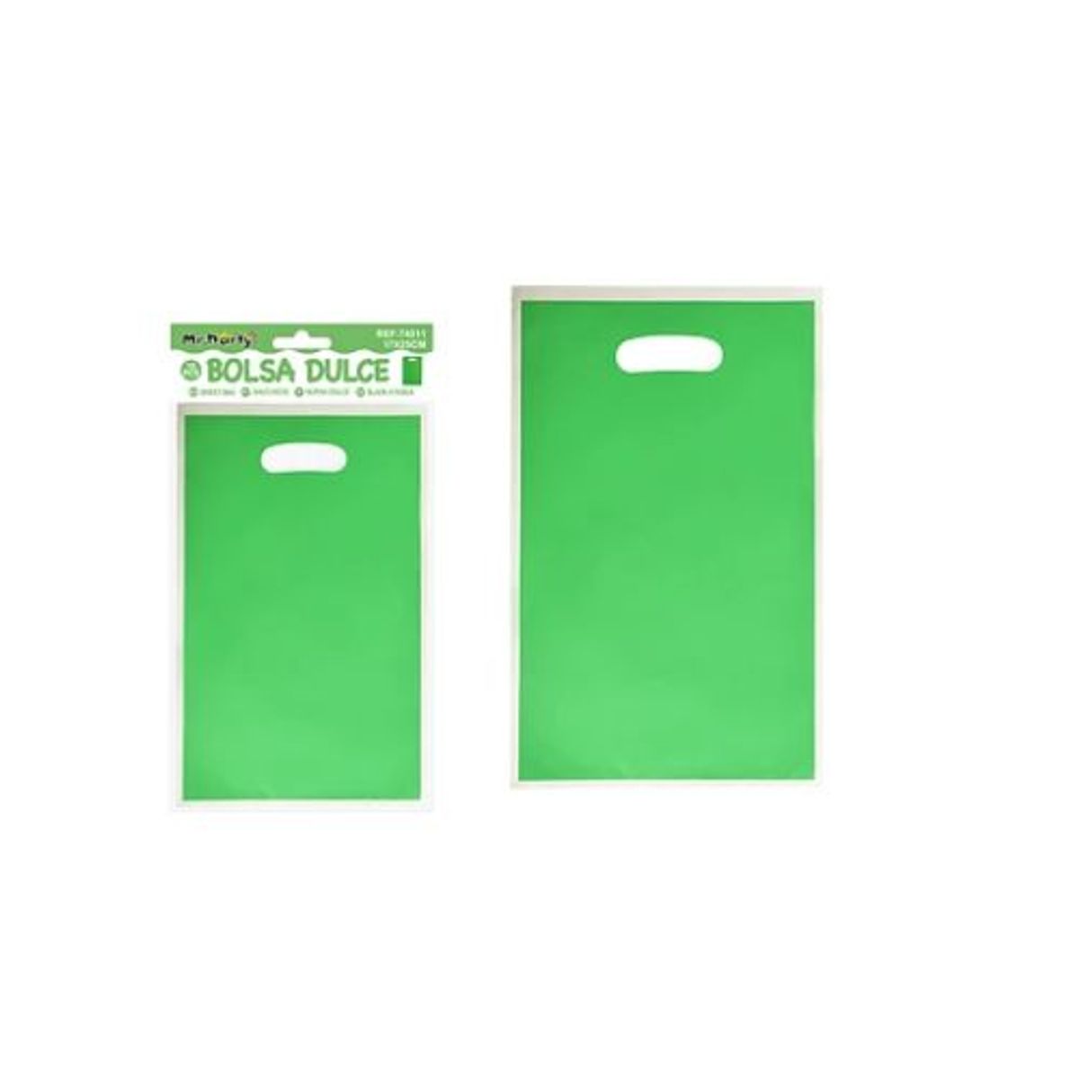 GENERICO - Bolsas perladas para dulces verde 10pcs 17x25cm