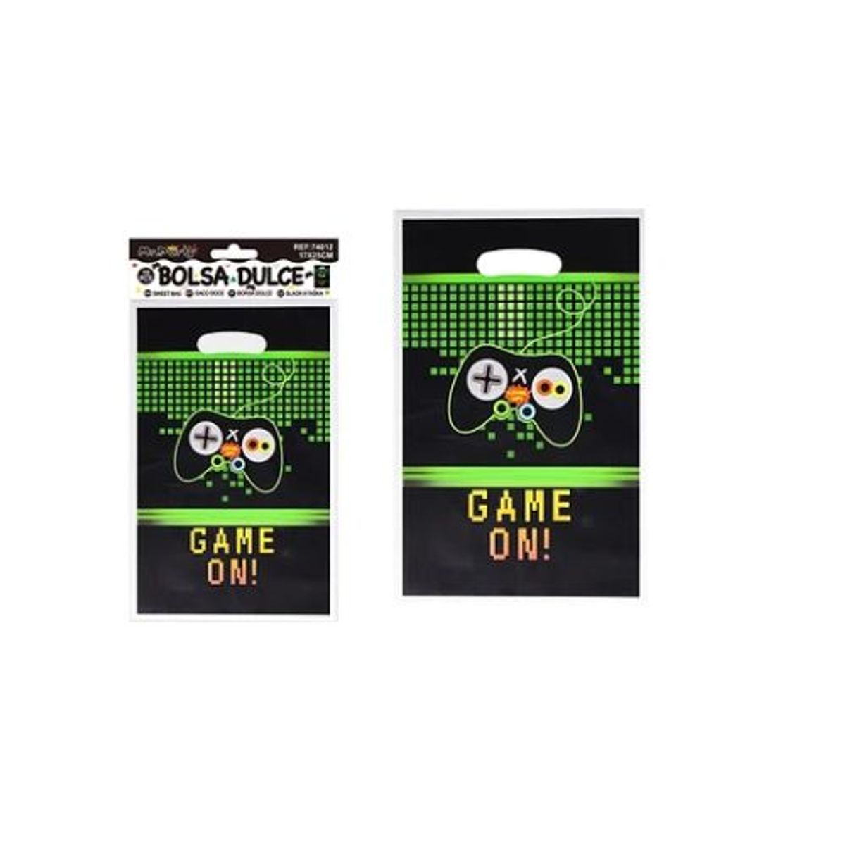 GENERICO - Bolsas perladas para dulces juego 10pcs 17x25cm