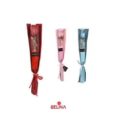 GENERICO - Flor con envoltorio de papel 55cm 1pc color aleatorio