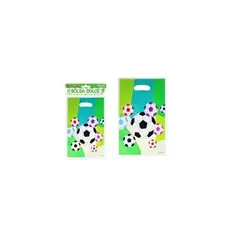 GENERICO - Bolsas perladas para dulces fútbol 10pcs 17x25cm