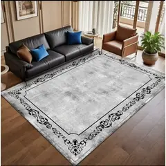 GENERICO - ALFOMBRA PARA LIVING ANTIDESLIZANTE CON DISEÑOS TRIDIMENCIONALES