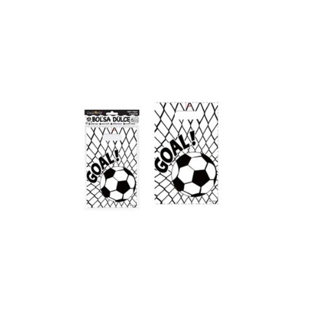 GENERICO - Bolsas perladas para dulces fútbol 10pcs 17x25cm