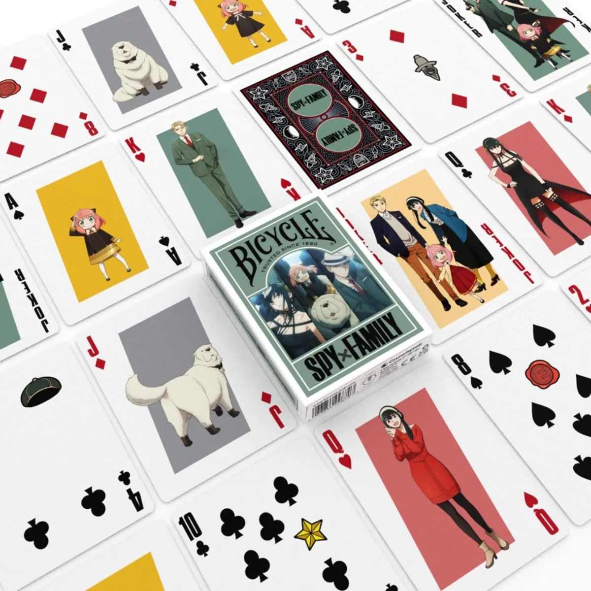 BICYCLE LINE - Barajas Poker Bicycle Spy Family Original Cartas Animé