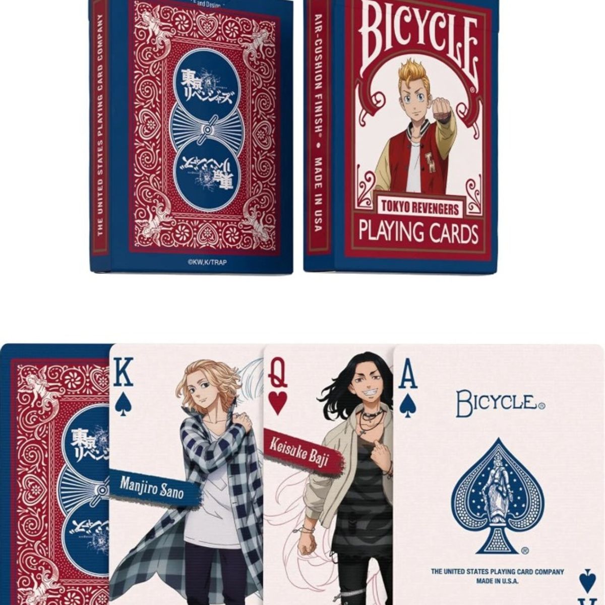 BICYCLE LINE - Barajas Poker Bicycle Tokyo Revengers Original Cartas Animé