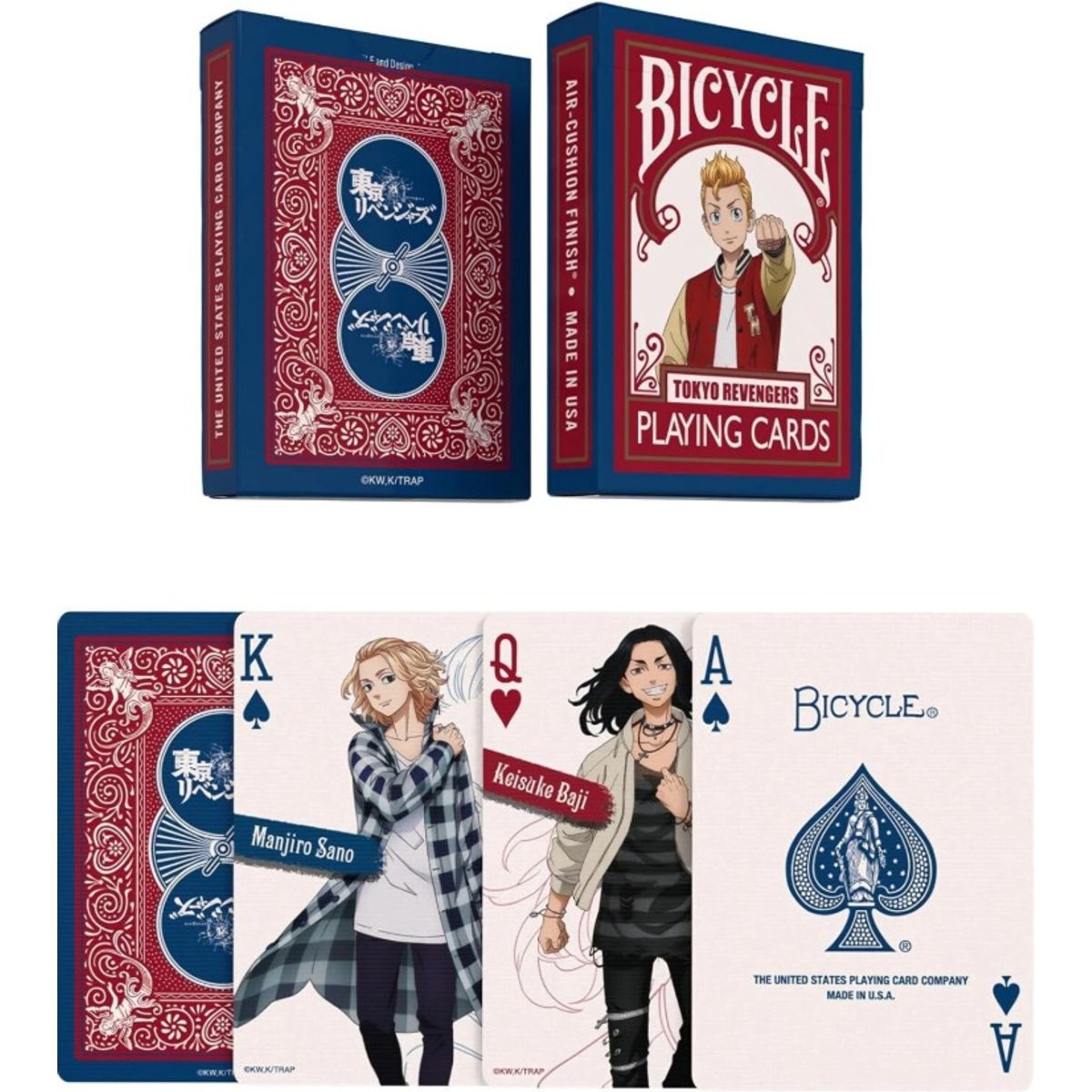 BICYCLE LINE - Barajas Poker Bicycle Tokyo Revengers Original Cartas Animé