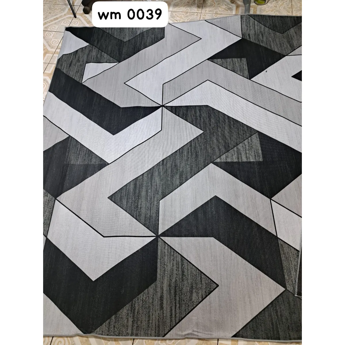 GENERICO - ALFOMBRA PARA LIVING ANTIDESLIZANTE CON DISEÑOS TRIDIMENCIONALES