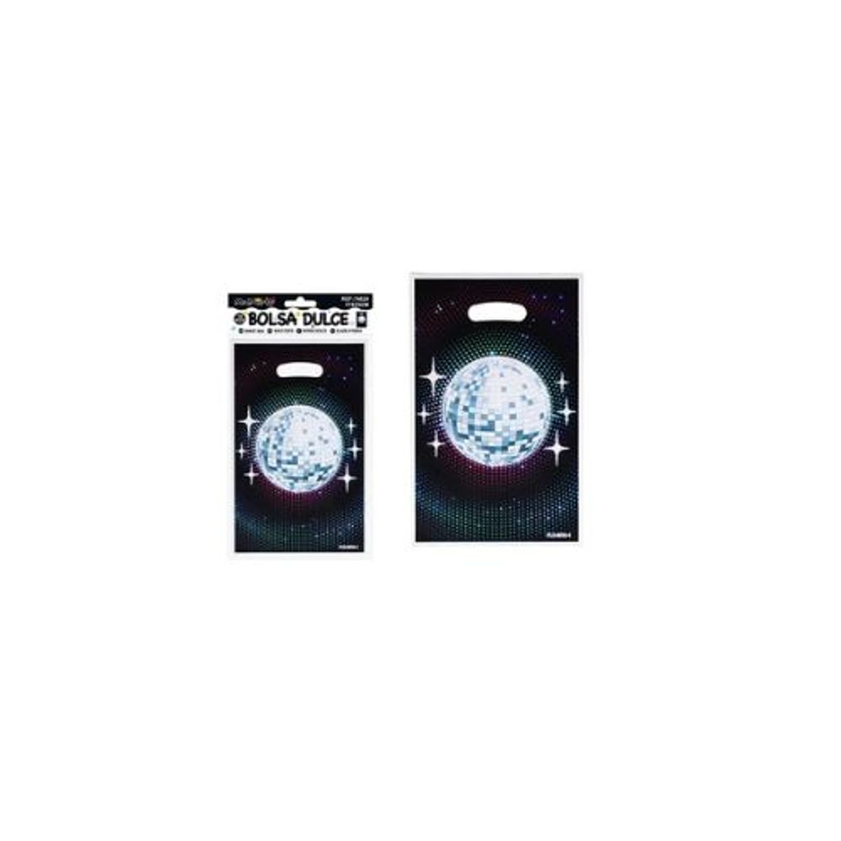 GENERICO - Bolsas perladas para dulces disco 10pcs 17x25cm