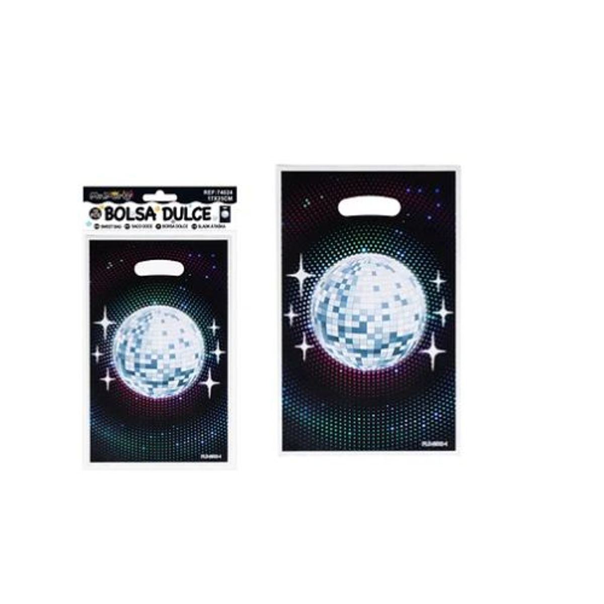 GENERICO - Bolsas perladas para dulces disco 10pcs 17x25cm