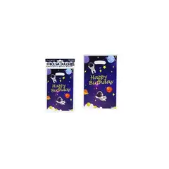 GENERICO - Bolsas perladas para dulces astronauta 10pcs 17x25cm