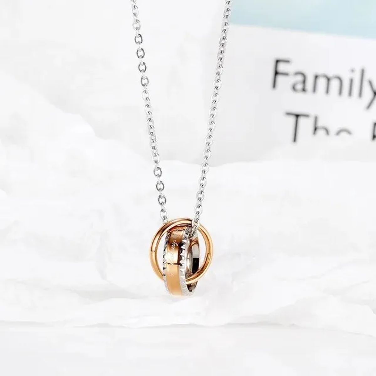 GENERICO - Collar Anillo Siempre Estare Contigo Para Damas Parejas