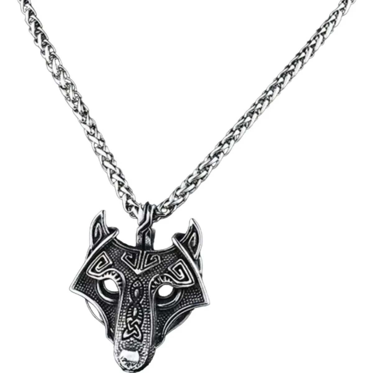 GENERICO - Collar Vikingo Lobo Moda Nordica Masculina