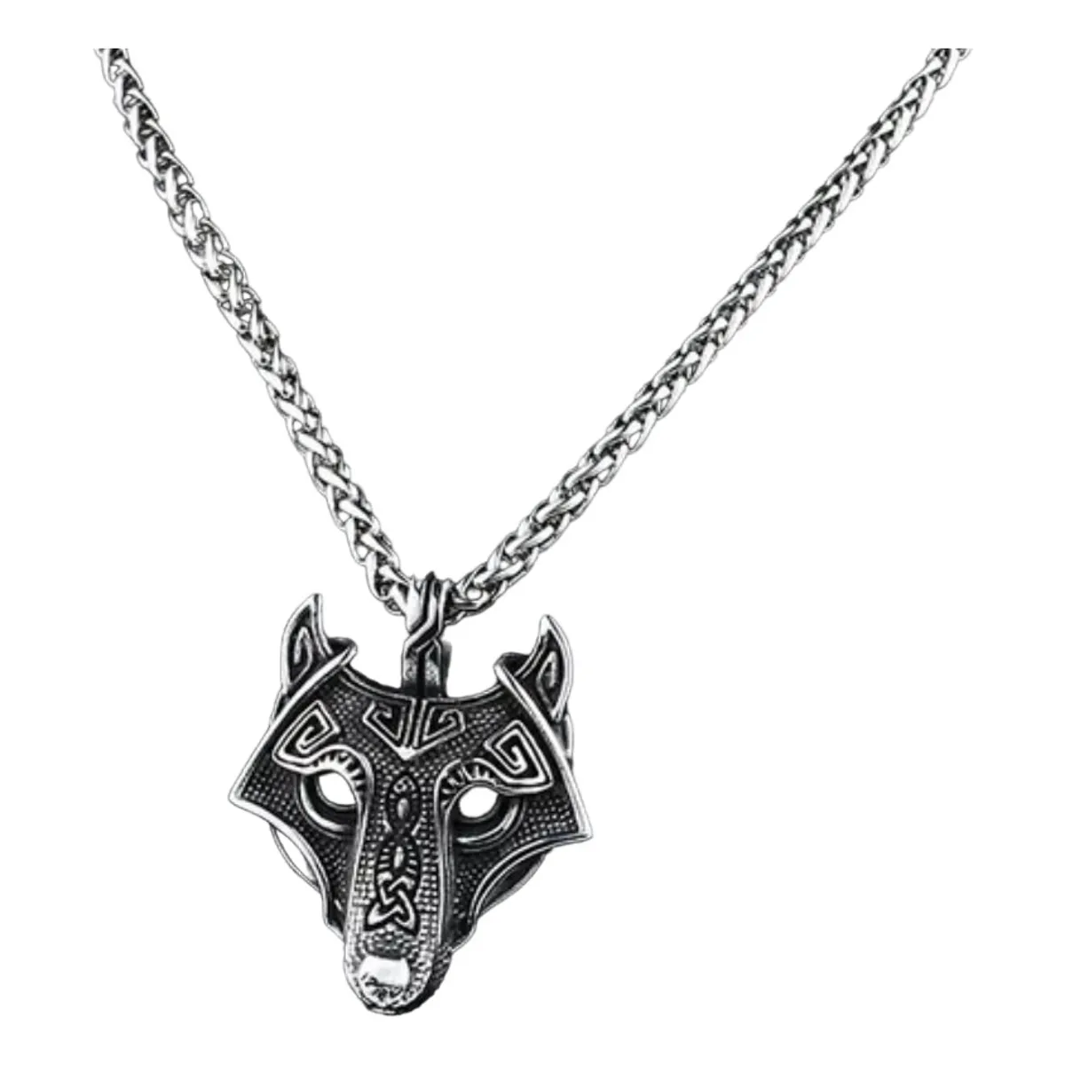 GENERICO - Collar Vikingo Lobo Moda Nordica Masculina