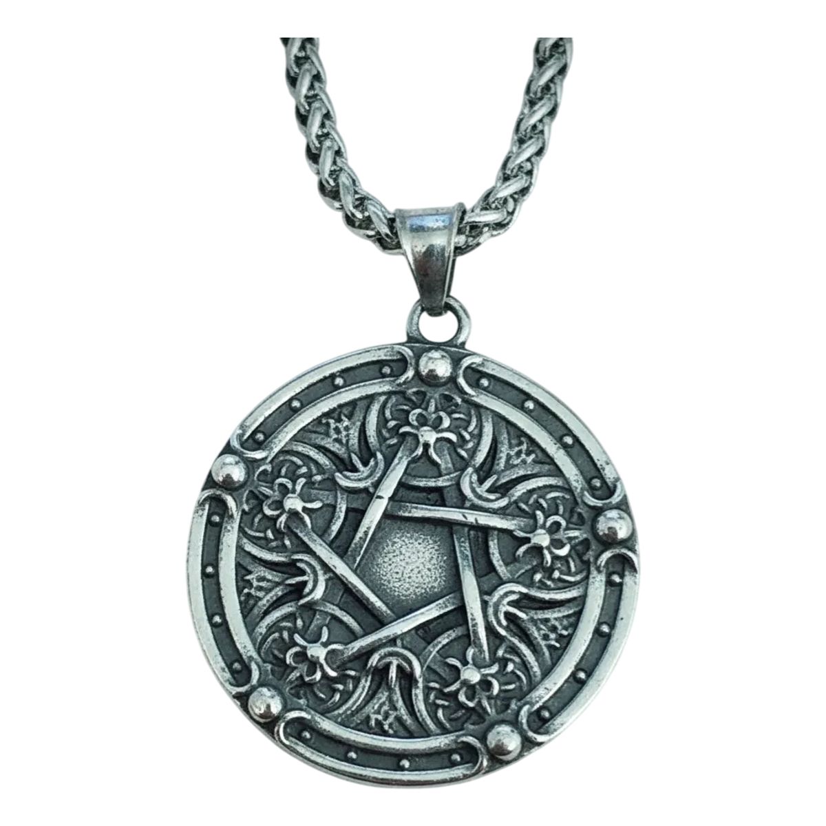 GENERICO - Collar Pentagrama  Demonio Nordico Hombre Moda