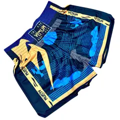VENUM - SHORT GIANT MMA MUAY THAI ORIGINAL TAILANDIA AZUL CAMO GOLD TALLA M