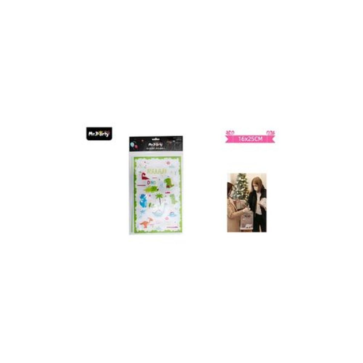 GENERICO - Bolsas de dulces dinosaurios 16x25cm 10pcs