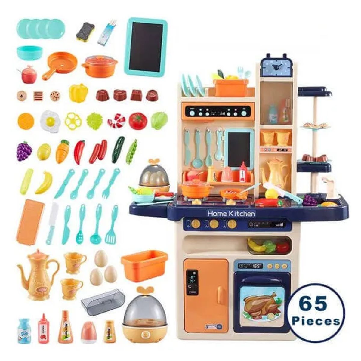 GENERICO - Cocina De Juguete Infantil Juego Niños Set 67 Piezas