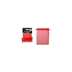 GENERICO - Bolsa de organza rojo 7x9cm 6pcs