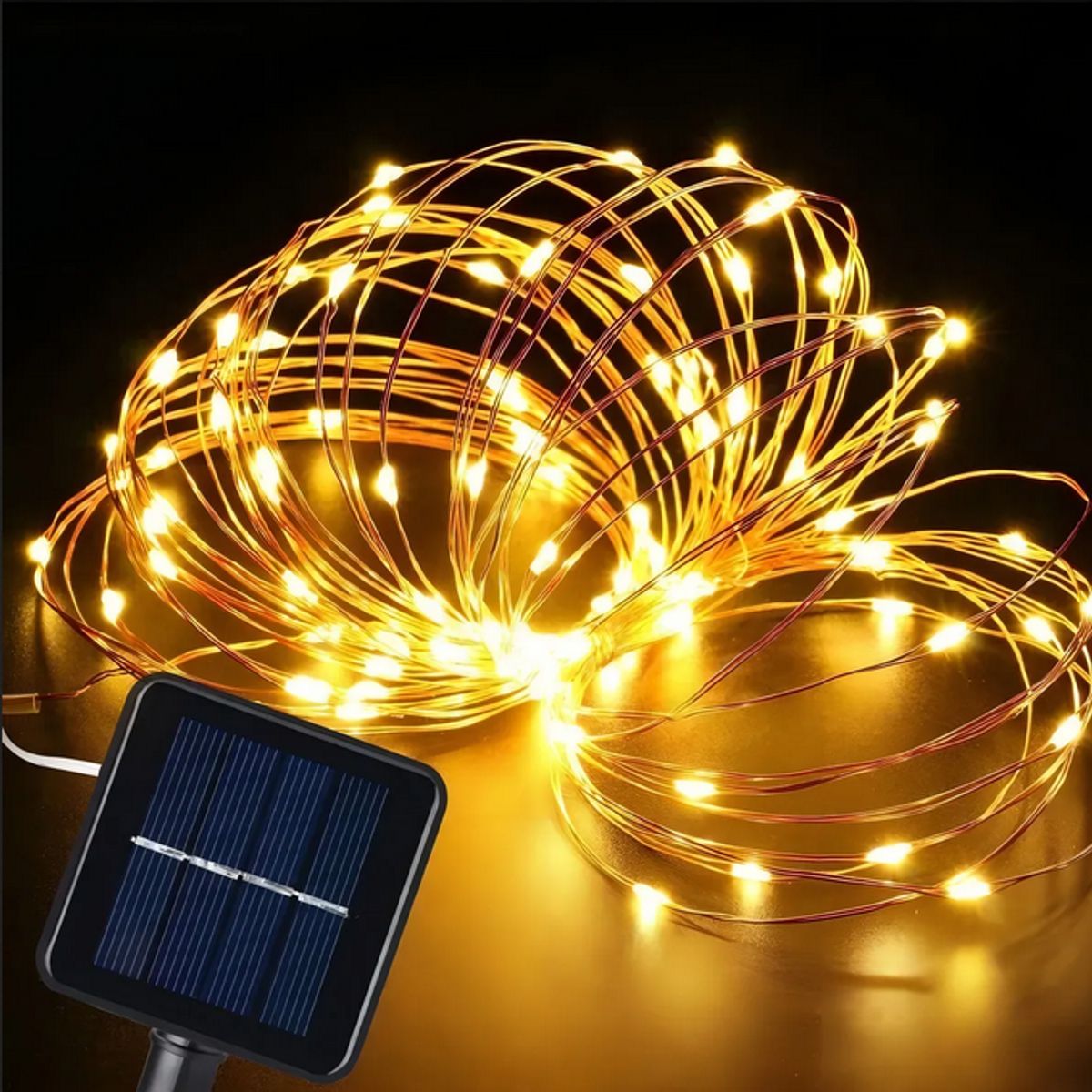GENERICO - Luces Solar 10m Diseño Hada  Navidad Decorativa Genérica