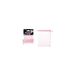 GENERICO - Bolsa de organza rosa 7x9cm 6pcs