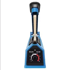GENERICO - Selladora de Calor 300mm Maquina Semiautomática Presión Manual Azul