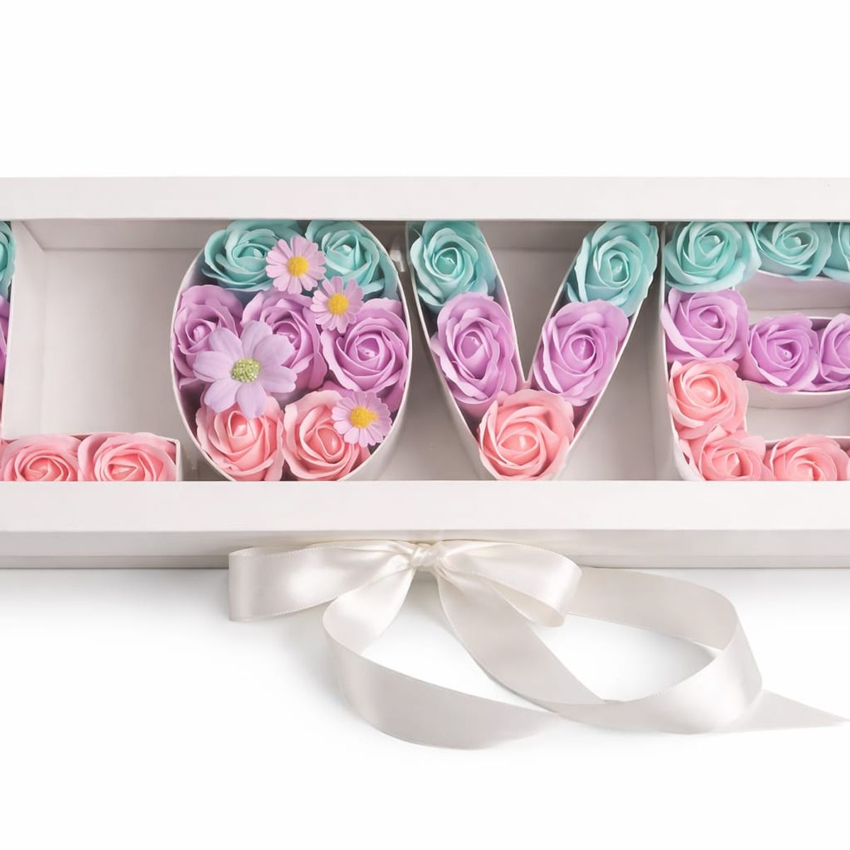 GENERICO - Caja De Rosas Premium Rosas Eternas Rosas de Jabón San Valentín Love