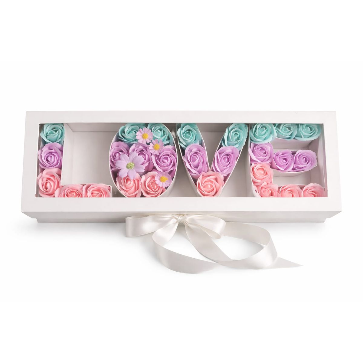 GENERICO - Caja De Rosas Premium Rosas Eternas Rosas de Jabón San Valentín Love