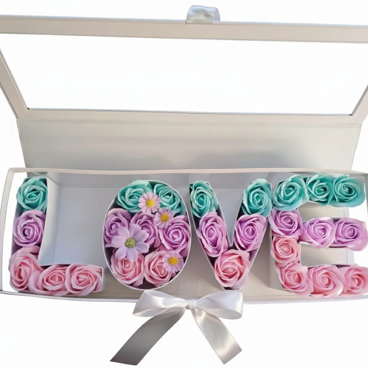 GENERICO - Caja De Rosas Premium Rosas Eternas Rosas de Jabón San Valentín Love