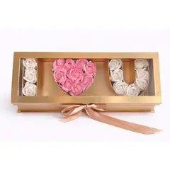 GENERICO - Caja De Rosas Premium Rosas Eternas Rosas de Jabón San Valentín