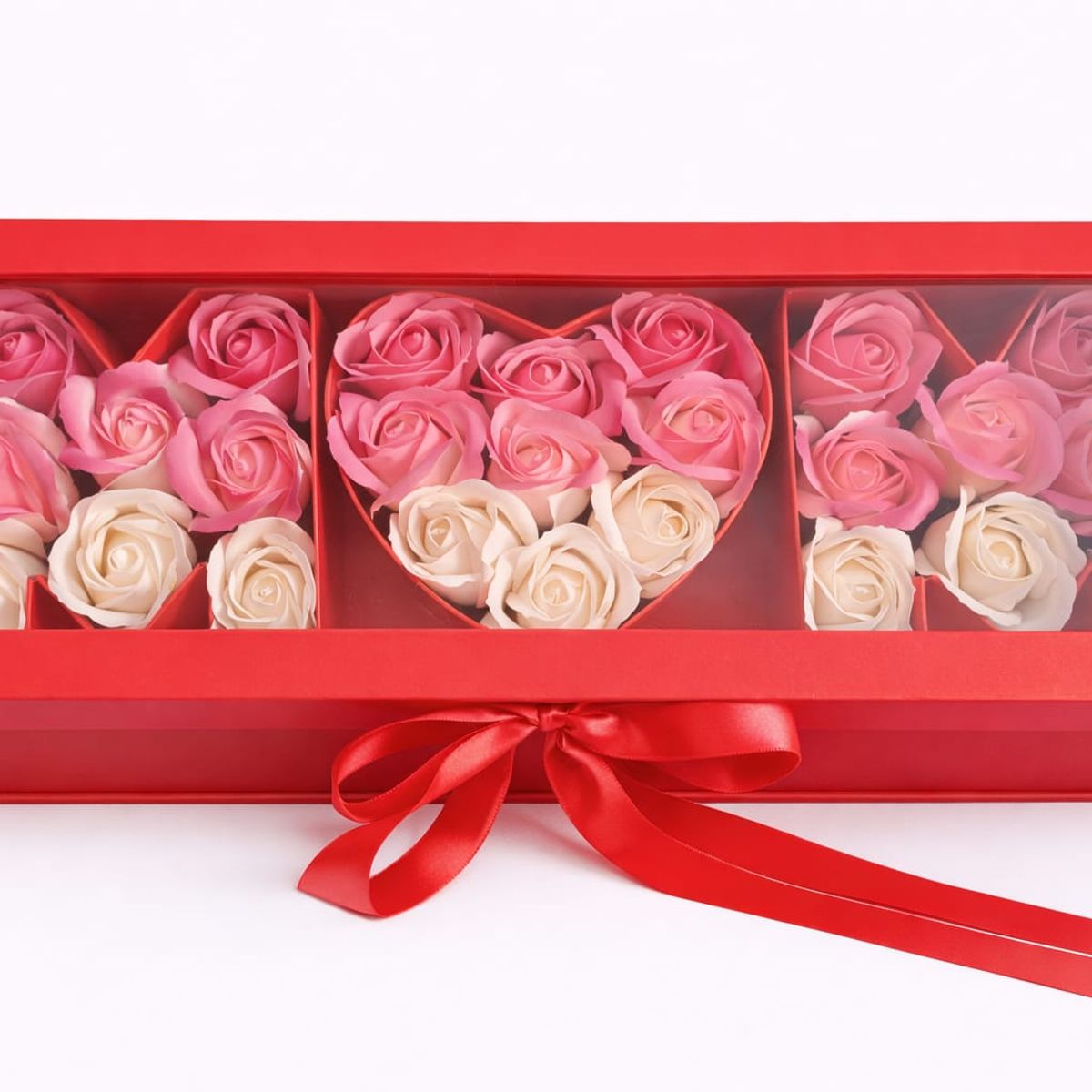 GENERICO - Caja De Rosas Premium Rosas Eternas Rosas de Jabón San Valentín