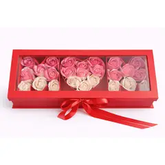 GENERICO - Caja De Rosas Premium Rosas Eternas Rosas de Jabón San Valentín