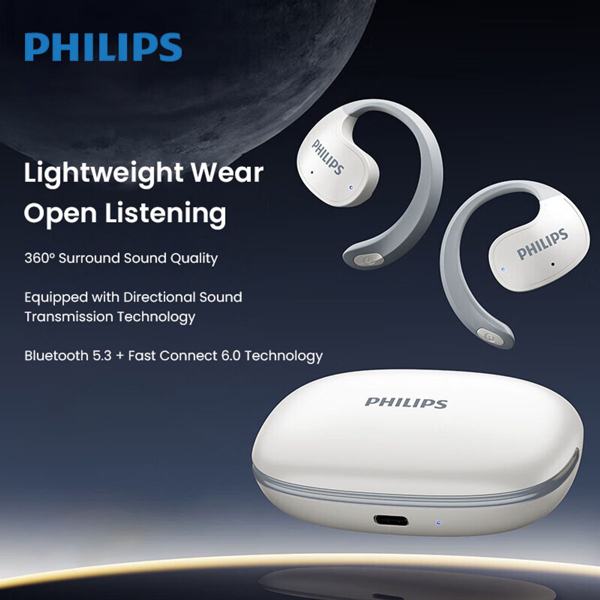 PHILIPS - Audífonos Bluetooth Philips TAT2708