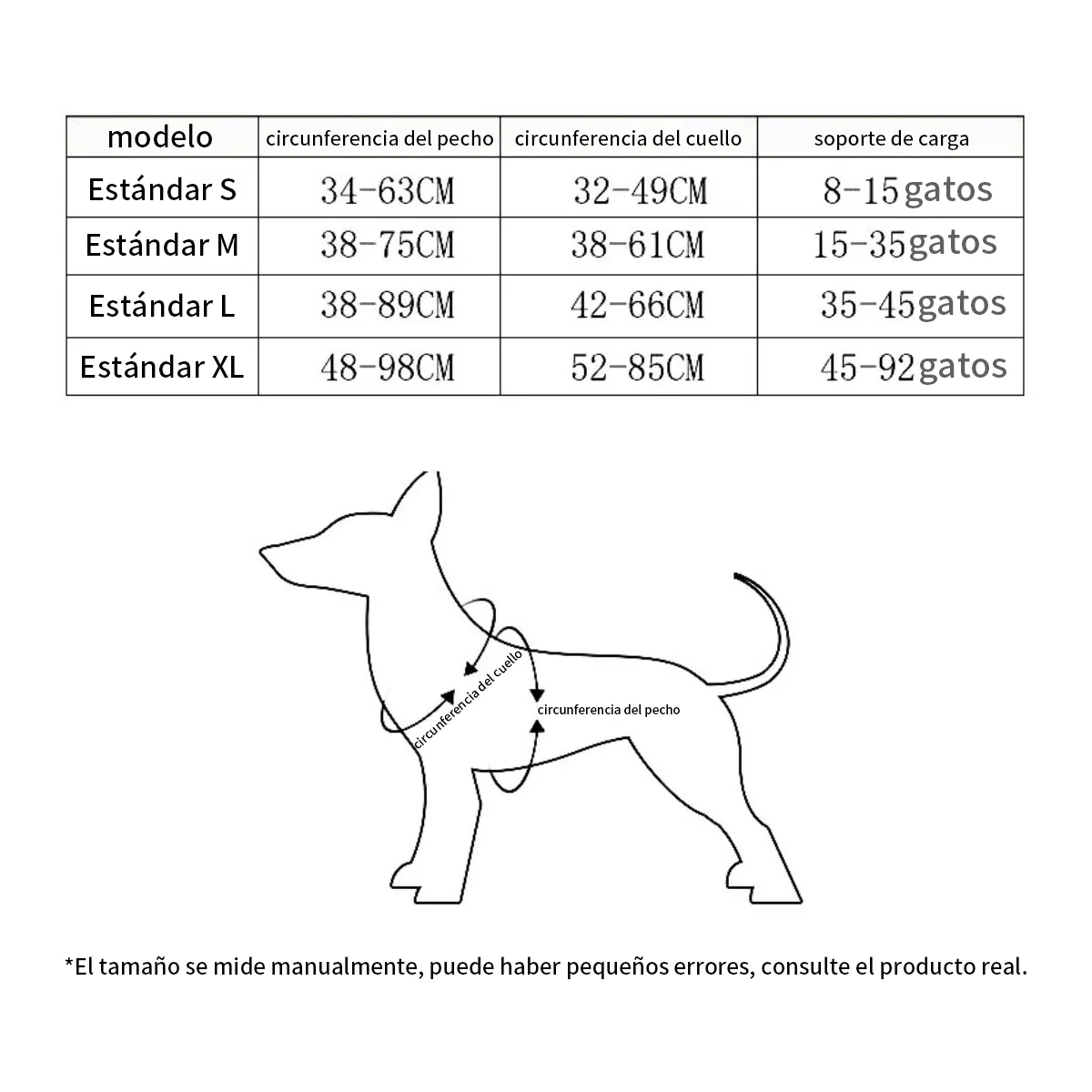 KINDA NICE - Pechera Para Perro Arnés Ajustable Reflectantes Con Correas