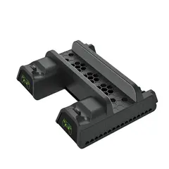 DOBE - Base Multifuncional de Carga y Enfriamiento con Ventiladores para PS4 Slim y Pro con Indicadores