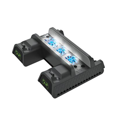 Imagen 2 del producto Base Multifuncional de Carga y Enfriamiento con Ventiladores para PS4 Slim y Pro con Indicadores
