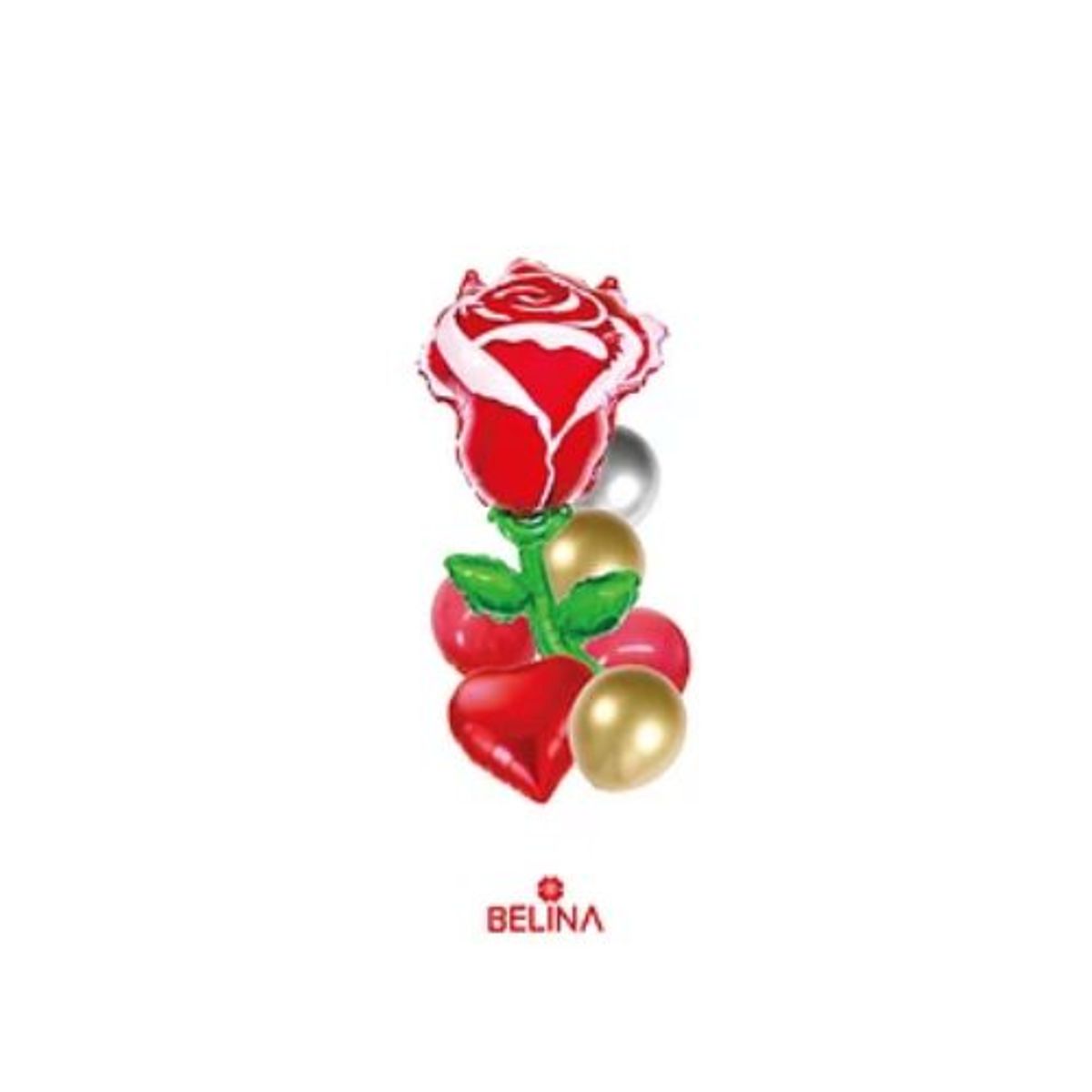 GENERICO - Set globos rosa roja