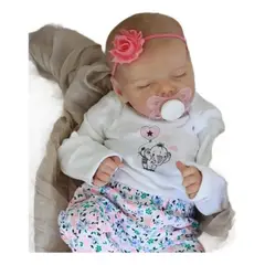 LSABEL RENACI - Muñeco Bebote De Silicona Diseño Nena Dormida