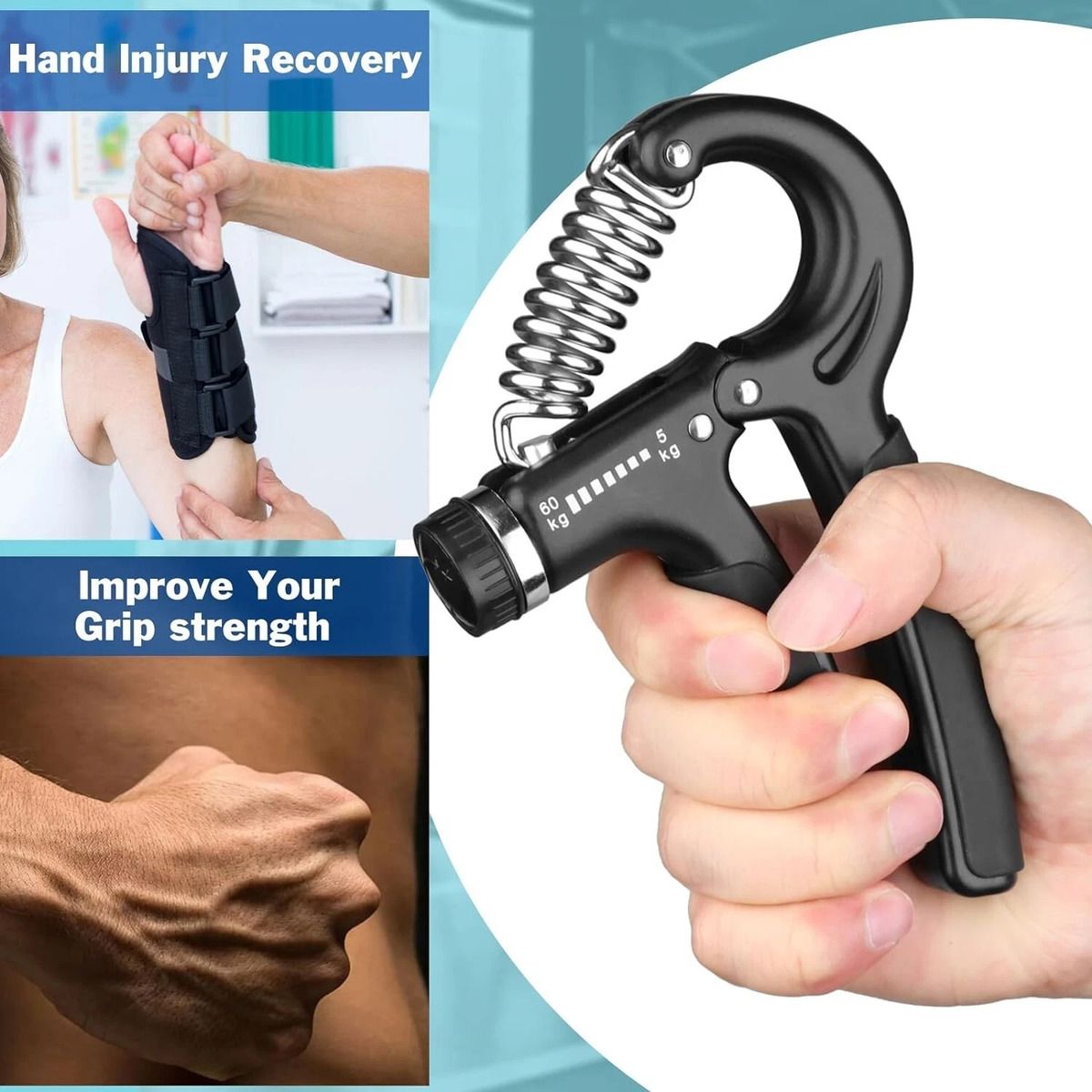 GENERICO - Kit 2 De Entrenamiento Para Fortalecer Agarre 5-60kg